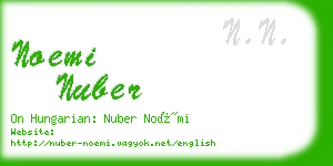 noemi nuber business card